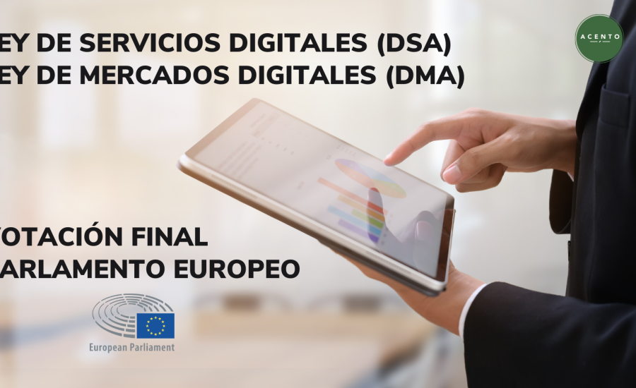 EL PARLAMENTO EUROPEO APRUEBA LA LEY DE SERVICIOS DIGITALES (DSA) Y LA LEY DE MERCADOS DIGITALES (DMA)