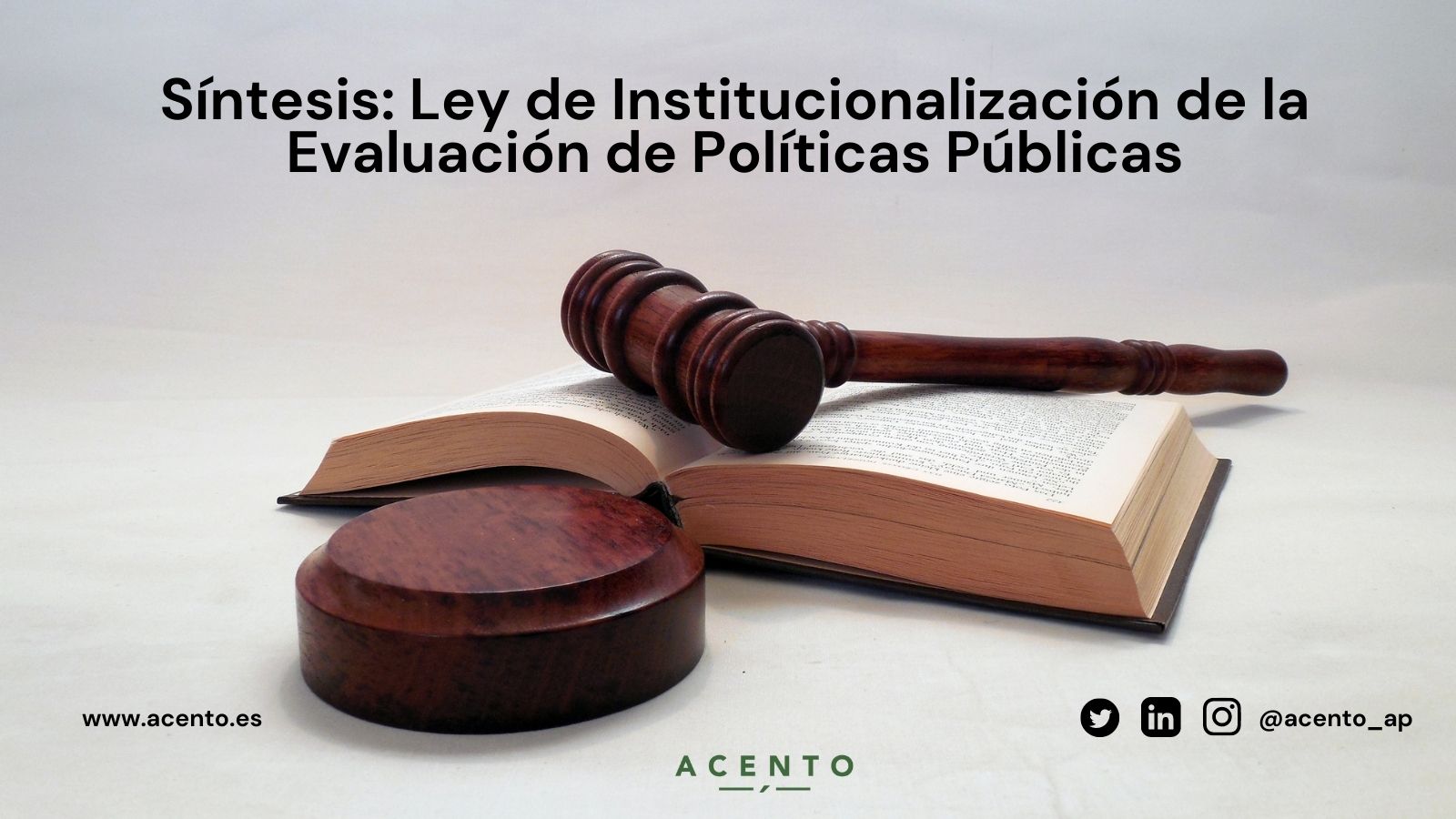 ANTEPROYECTO DE LEY DE INSTITUCIONALIZACIÓN DE LA EVALUACIÓN DE POLÍTICAS PÚBLICAS